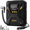 Tyre Inflator Air Compressor 12V DC Car Tyre Pump Digital Air Pump Preset Tyre Pressure & Auto Shutoff Electric Tyre Pumps for Cars Motorcycles Bikes